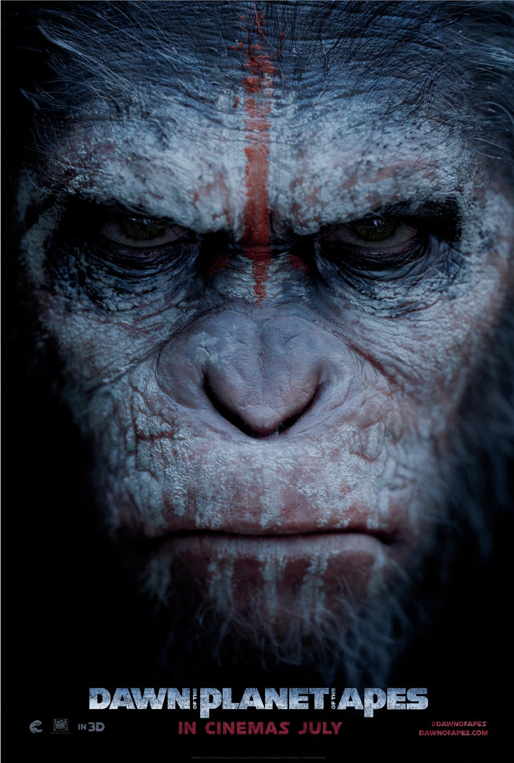 Dawn of the Planet of the Apes Poster Caesar