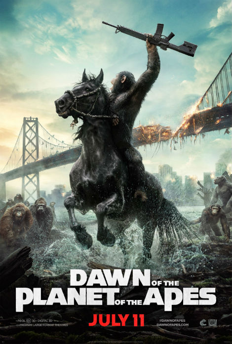 Caesar Riding Poster Planet of The Apes